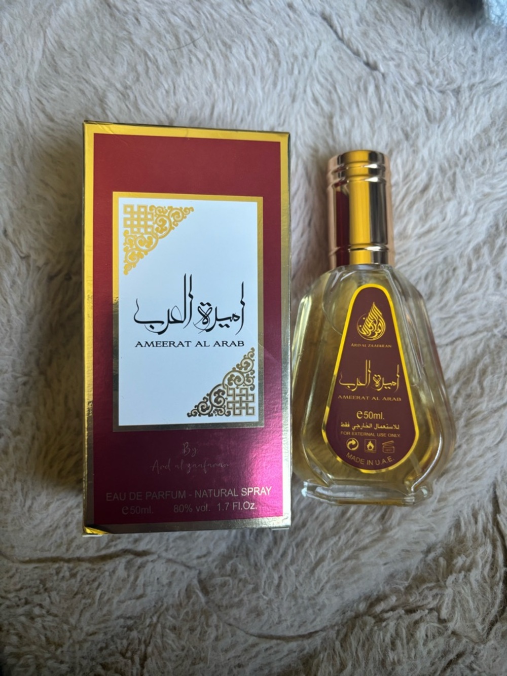 Women’s Eau de Parfum Spray — Gold & Red